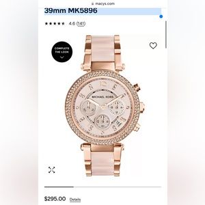 Women's Chronograph Parker Blush and Rose Gold-Tone Stainless Steel
